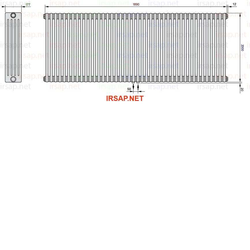 Радиатор IRSAP Tesi 52000/42 T50 CL 01